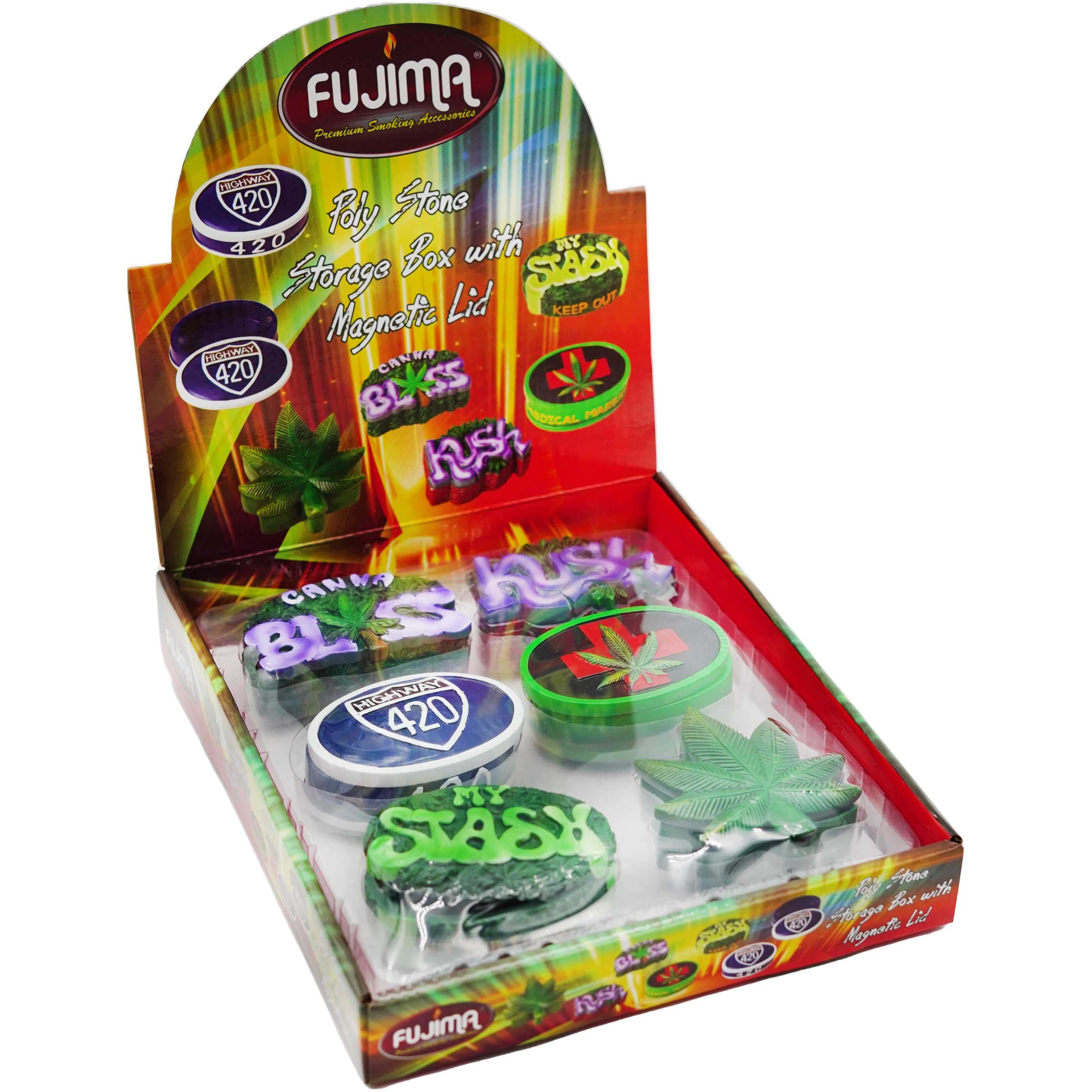 Fujima Mixed Leaf Designs Stash Box (SSB1) | 5 inch | 6 Count Display  product image
